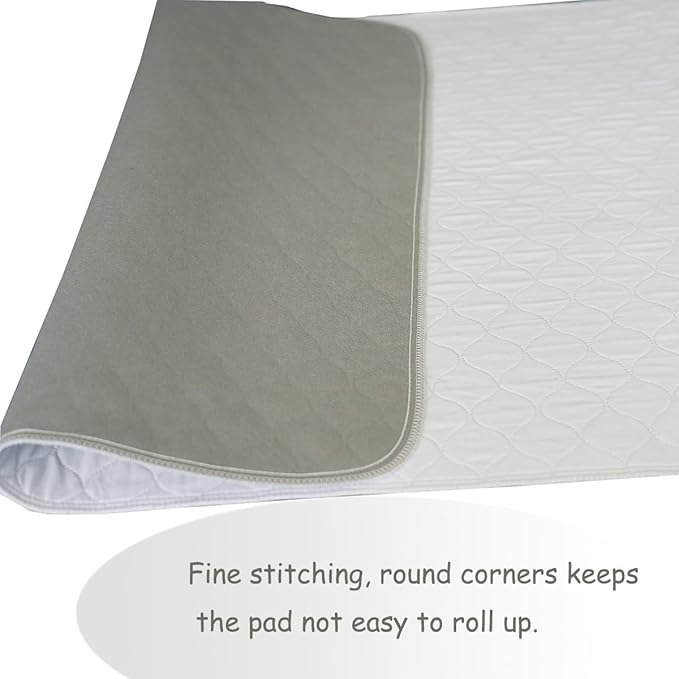 Bed Pad for Incontinence Reusable Underpad 36" X72" Fits King Bed Large Washable Waterproof Draw Sheet Mattress Protector for Seniors, Bedwetting Kids, Hospitals, Pets