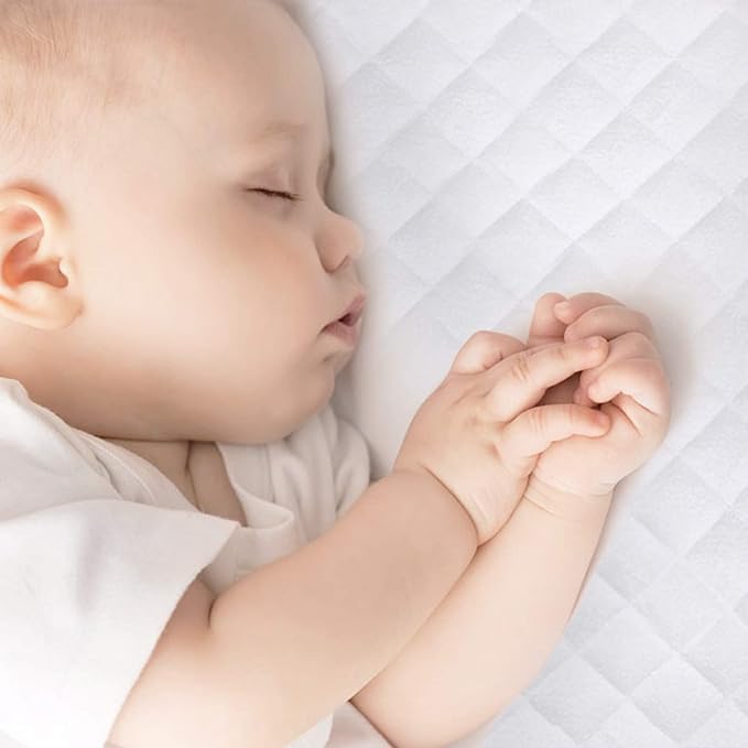 Waterproof Bassinet Mattress Protector, Fit for 20" x 33" Angelbliss (3 in 1), wayfong, venowu, YADAQE, and Cowiewie Bassinet, Ultra Soft Breathable, Washer & Dryer