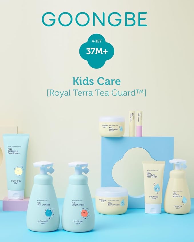 GOONGBE Kids Complete Body Care Set - Korean Low pH Body Wash & 24hr Moisturizing Lotion - Hydrating Formula with Panthenol, Amino Acids, Cica & Squalane - Allergen-Free Scent, 10.1 fl.oz & 2.7 fl.oz
