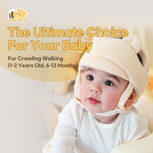 Baby Head Protector- Baby Helmet Cotton, Adjustable & Ultra-Lightweight Head Protector for Crawling & Walking Infants, Toddlers