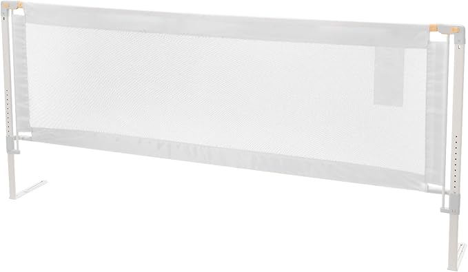 VEVOR Toddler Bed Rail, Kids Beds Guard Rail with Reinforced Iron Pipe and Oxford Cloth, Adjustable Height Bed Side Railing, Portable Guard Bumper Barrier for Crib, Bunk, 59.06 x 35.04 in, 1 Piece