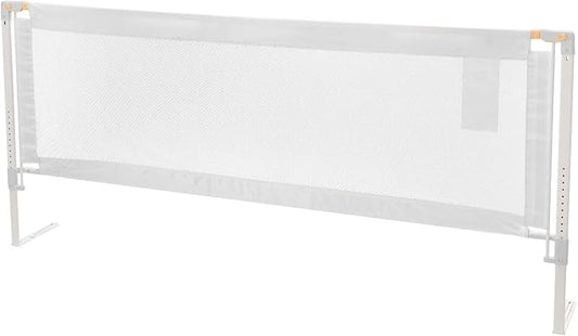 VEVOR Toddler Bed Rail, Kids Beds Guard Rail with Reinforced Iron Pipe and Oxford Cloth, Adjustable Height Bed Side Railing, Portable Guard Bumper Barrier for Crib, Bunk, 59.06 x 35.04 in, 1 Piece