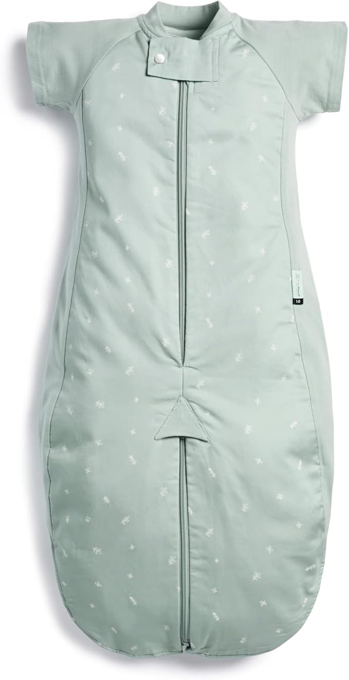 ergoPouch Sleep Suit Bag 1.0 TOG – Baby Sleep Sack & Wearable Blanket, 2-in-1 Convertible Sack to Suit with Legs for Safe Movement, Regulates Temperature Overnight, Unisex (2-4 Years, Sage)
