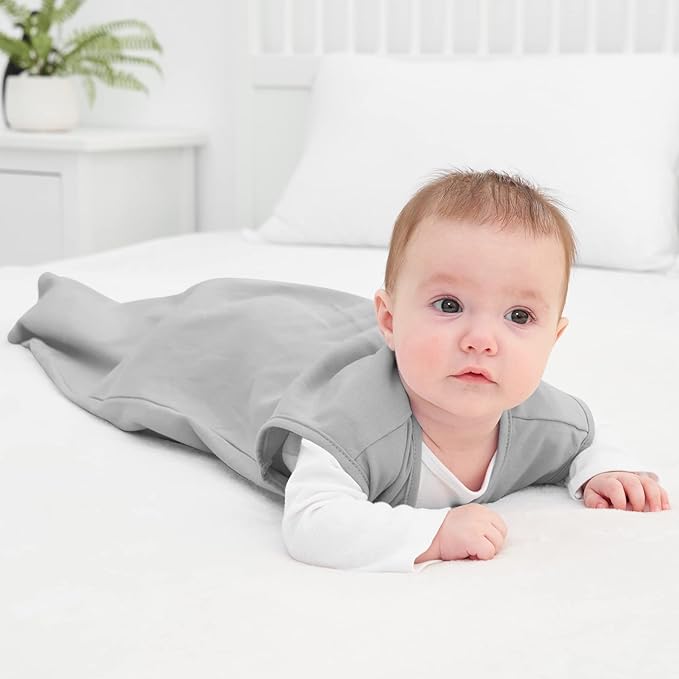 Yoofoss Baby Sleep Sack 6-12 Months Wearable Blanket for Babies 100% Organic Cotton 2-Way Zipper TOG 0.5 Toddler Sleeping Sack 3 Pack, Soft Lightweight Sleep Sacks