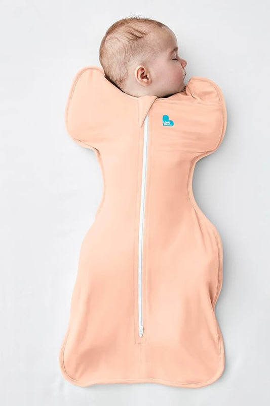 Love to Dream Swaddle UP, Baby Sleep Sack, Self-Soothing Swaddles for Newborns, Improves Sleep, Snug Fit Helps Calm Startle Reflex, Newborn Essentials for Baby, Small 8-13lbs, Coral