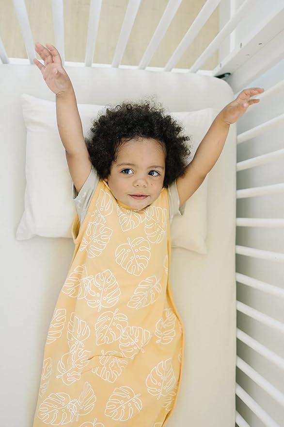 Ecolino Organic Cotton Baby Sleep Sack - 2-Way Zipper Baby Wearable Blanket - Infant to Toddler Sleeping Bag Sack - 2 Months - 2 Years - Leaf