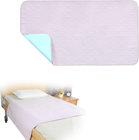 Incontinence Bed Pads for Adults Washable Waterproof, Super Absorbent Protection Pet Pee Pads ,Reusable Quick Drying Underpads for Kids/Elderly (34''x52'')