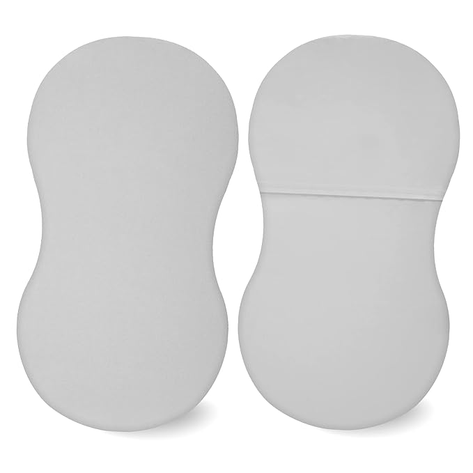 TILLYOU Baby Bassinet Sheets Cotton 2 Pack, 31.5"x18" Breathable Bassinet Mattress Protector, Soft Cradle Bassinet Crib Sheets, Gray