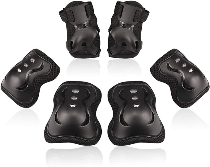 BOSONER Kids/Youth Knee Pad Elbow Pads Guards Protective Gear Set for Roller Skates Cycling BMX Bike Skateboard Inline Skatings Scooter Riding Sports