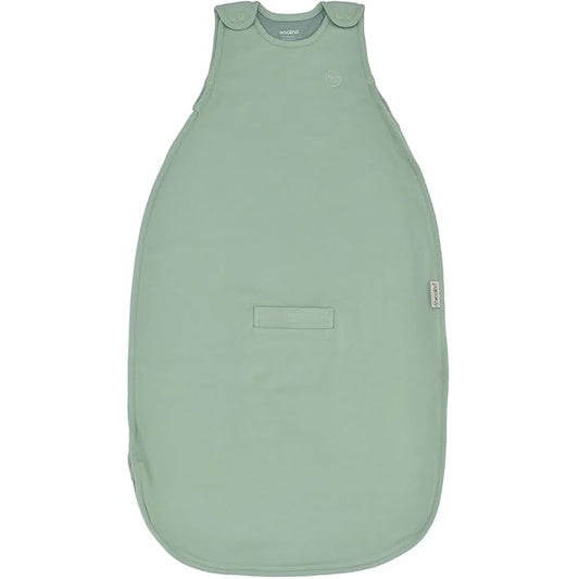 Woolino Merino Wool & Organic Cotton Baby Sleep Sack 2-24 Months – Ultimate 4-Season Baby Sleeping Bag, Universal Size Wearable Blanket, 2-Way Zipper & Adjustable Fit, Year-Round Use - Aloe