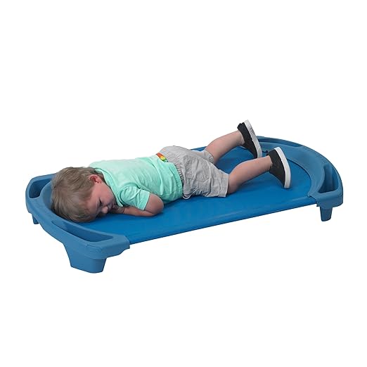 Angeles AFB5731OB Space Line Single Cot, Toddler, 42.5" Height, 22" Length, 5" Width, Blue