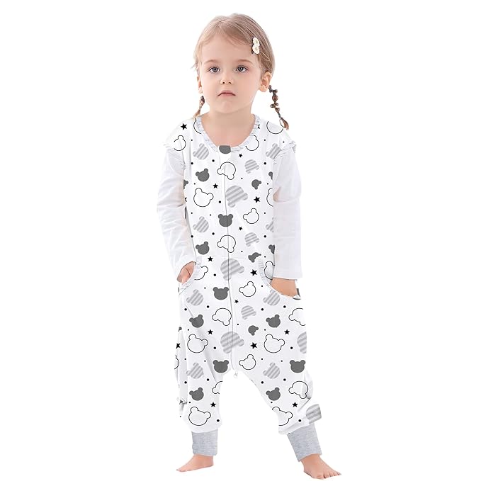 Toddler Sleep Sacks Sleep Sack 3T 4T 5T with legs Cozy comfy Baby Warable Blanket with 2-Way Zipper