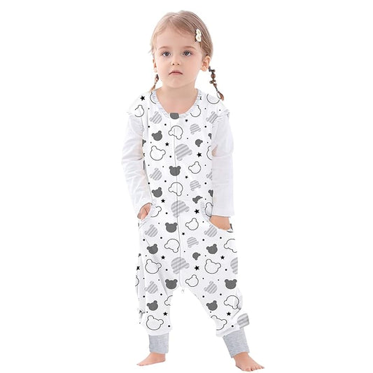 Toddler Sleep Sacks Sleep Sack 3T 4T 5T with legs Cozy comfy Baby Warable Blanket with 2-Way Zipper