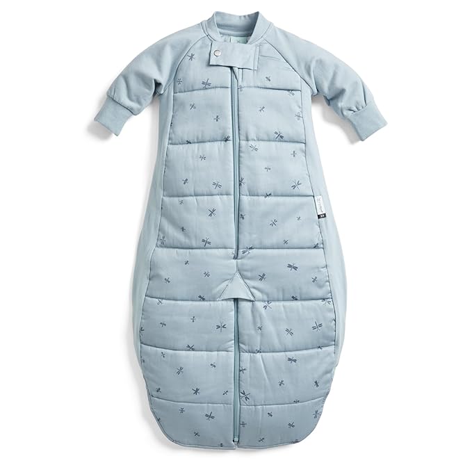 ergoPouch Sleep Suit Bag 2.5 TOG – Baby Sleep Sack & Wearable Blanket, 2-in-1 Convertible Sack to Suit with Legs for Safe Movement, Regulates Temperature Overnight, Unisex (8-24 Months, Dragonflies)
