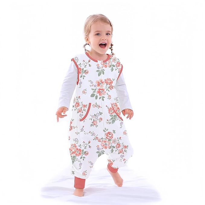 Toddler Sleep Sacks Sleep Sack 9-24 Months with legs Cozy comfy Baby Warable Blanket with 2-Way Zipper (9M-2T)
