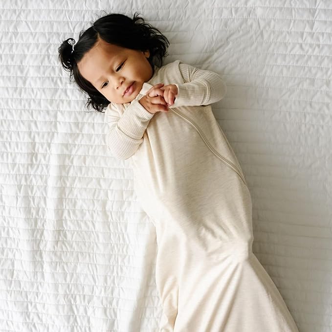 Little Sleepies Lightweight Baby Sleep Sack 0.5 TOG, Soft Viscose from Bamboo Sleep Sack, Newborn Essentials, 2-Way Zipper