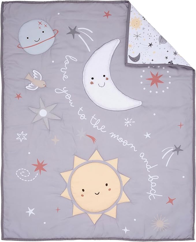 Bedtime Originals Little Star Celestial 3-Piece Nursery Baby Crib Bedding Set