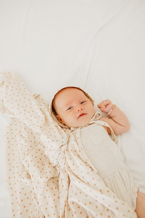 Copper Pearl Baby Swaddle Blanket - Premium Knit Baby Blanket, Large Soft Stretchy Receiving Blankets for Baby Boy and Girl, Swaddles for Newborn, Infant, and Toddler (Hunnie)