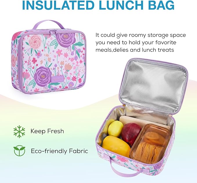 mommore Kids Backpack for Boys Girls Preschool Kindergarten Backpacks Lightweight Elementary School Bookbag with Lunch Box