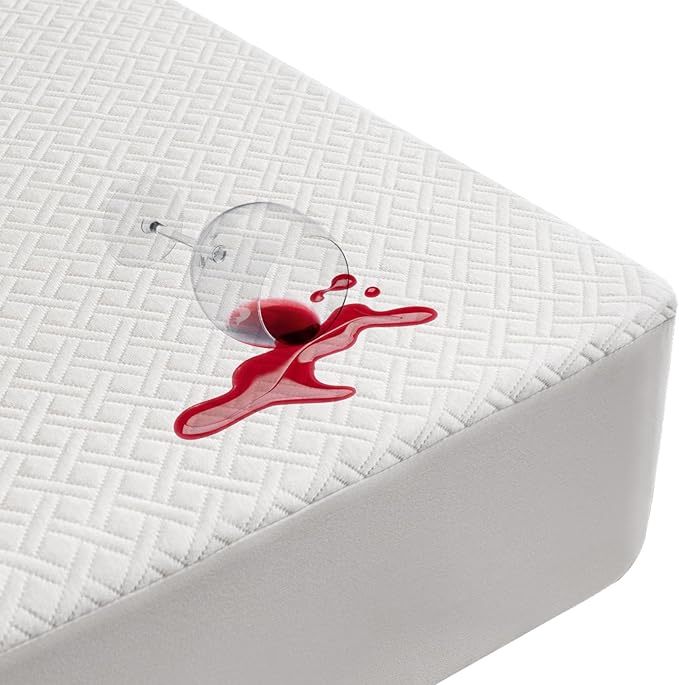 Premium Bamboo Mattress Protector – Full Size, Waterproof, & Ultra Soft Breathable Noiseless Washable Bed Mattress Cover for Comfort & Protection MC01FULL-L
