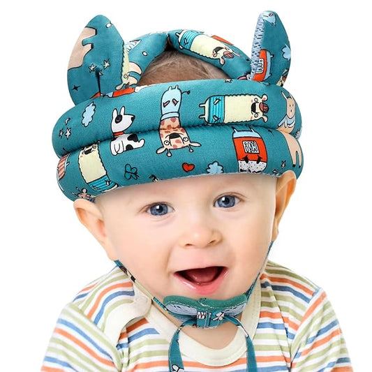 Accmor Baby Helmet Breathable Head Protector for Crawling Walking, Lightweight Infant Safety Head Guard Cap Cute Adjustable Toddler Protection Cap with Soft Cushion for 6-24 Months Boys Girls