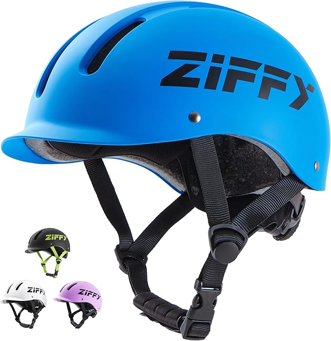 ZIFFY Kids/Toddler Bike Helmet, Adjustable, Lightweight, Safety Certified Scooter Helmet for Boys & Girls with Washable Inner Lining, 2 Sizes, 4 Colors – Fits Toddlers to Youth by Jova