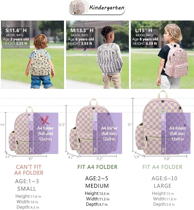 Corduroy Toddler Backpack for Girls 2-5: Preschool Backpack for Girls