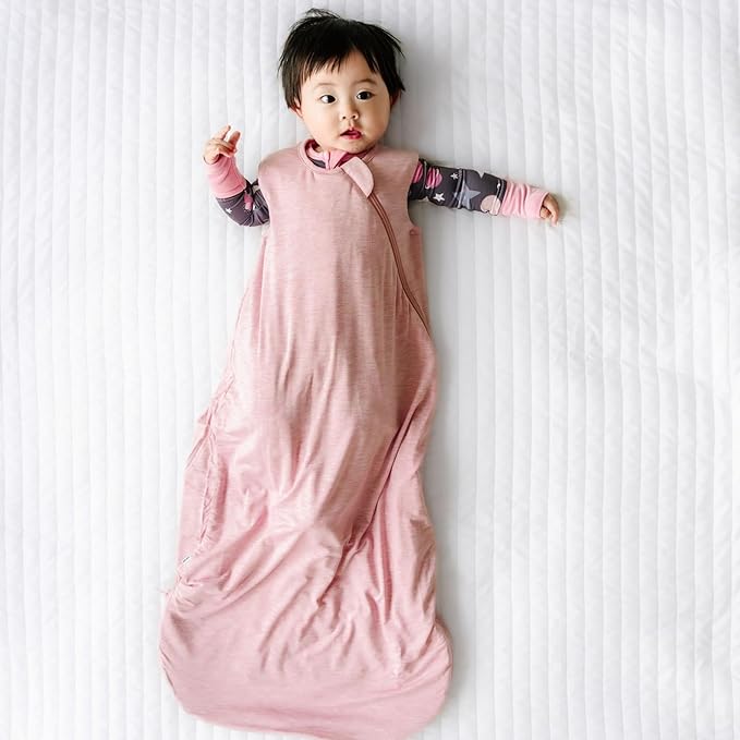 Little Sleepies Lightweight Baby Sleep Sack 0.5 TOG, Soft Viscose from Bamboo Sleep Sack, Newborn Essentials, 2-Way Zipper