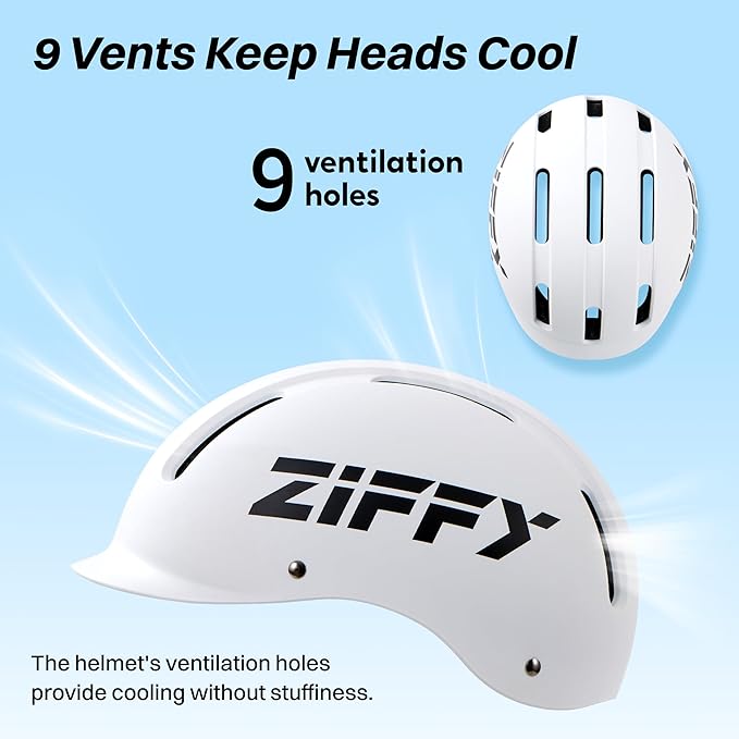 ZIFFY Kids/Toddler Bike Helmet, Adjustable, Lightweight, Safety Certified Scooter Helmet for Boys & Girls with Washable Inner Lining, 2 Sizes, 4 Colors – Fits Toddlers to Youth by Jova