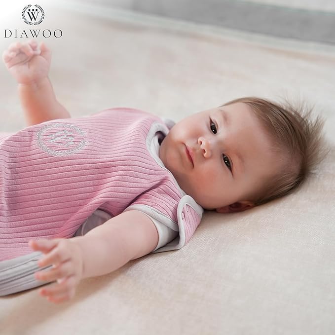 4 Season Baby Sleep Sack–Merino Wool&Organic Cotton–Adjustable Sleeping Bag (2–36 Months) with Two-Way Zipper& Belt Slot