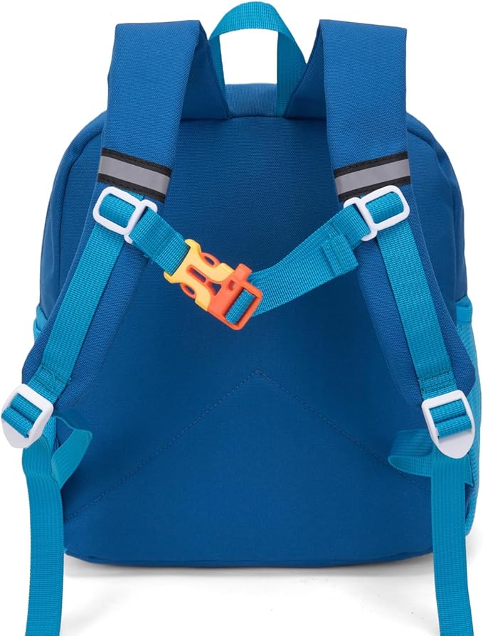 HawLander Little Kids Backpack for Boys or Girls, Toddler School Bag Fits 3 to 6 years old, Light Blue, 12 Inch