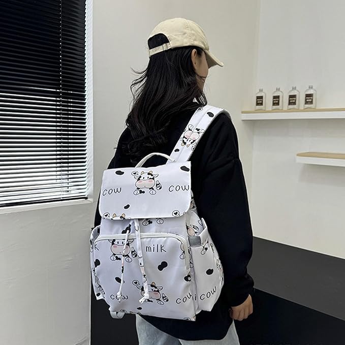 Multi Compartment Diaper Bag with Stylish Print Design Waterproof Oxford Fabric Backpack for Moms Travel Outdoor