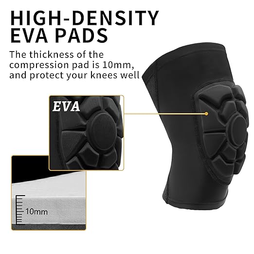 Kids/Youth Knee Pads + Elbow Pads, Compression Support Sleeve with Thickened Pad, Breathable & Lightweight Protective Gear for Basketball Wrestling Football Volleyball Snowboarding Dance(S)
