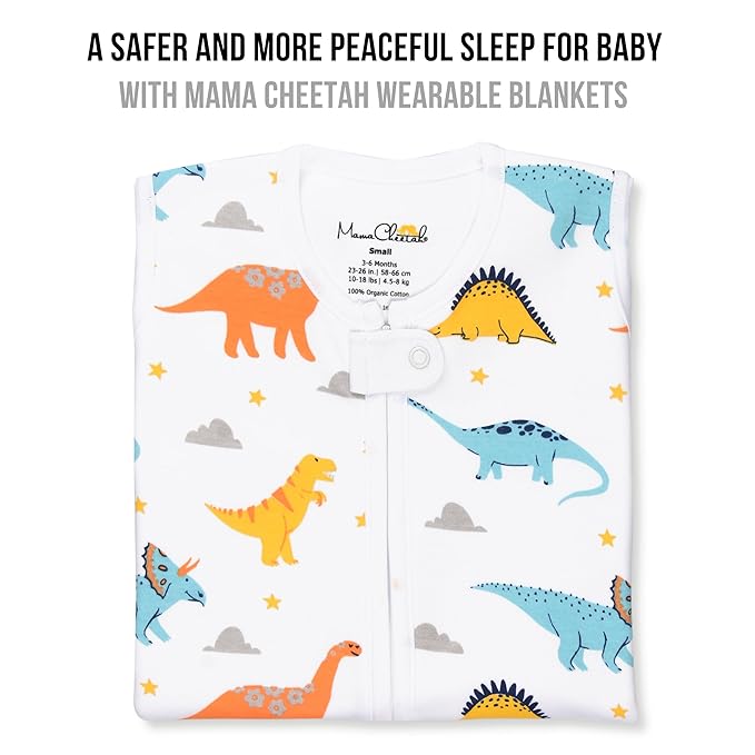 Baby Sleep Sack 1.0 TOG, Organic Cotton Baby Wearable Blanket with Two-Way Zipper, Swaddle Transition Baby Sleeping Bag, All-Season Sleep Sack for Newborn Infant Toddler Boy Girl, 18-24 Months, 1-Pack