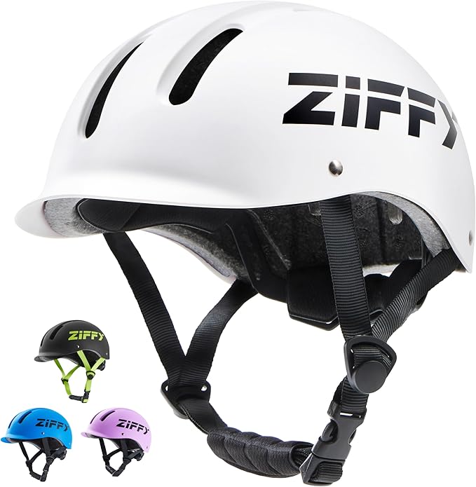 ZIFFY Kids/Toddler Bike Helmet, Adjustable, Lightweight, Safety Certified Scooter Helmet for Boys & Girls with Washable Inner Lining, 2 Sizes, 4 Colors – Fits Toddlers to Youth by Jova