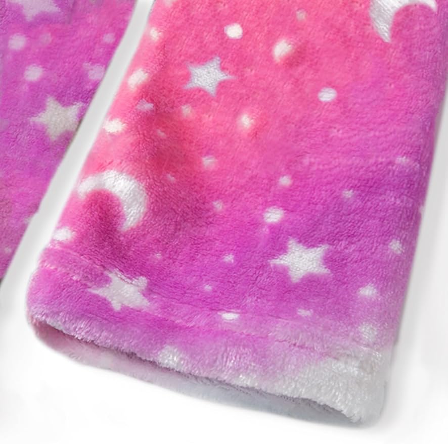 SANGTREE Boys Girls Robe Fleece Hooded Soft Toddler Bathrobe Cute Boys Bathrobe Fuzzy Plush Robes for Kids, 2-12 Years