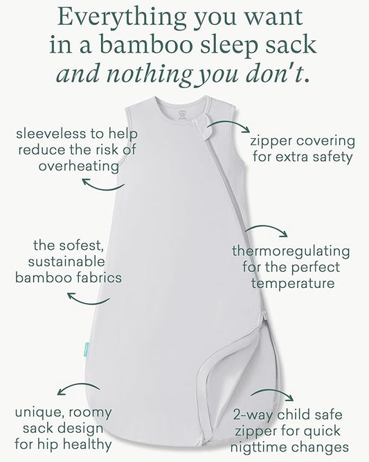 PurComfy Extra-Long Toddler Sleep Sack, Premium Bamboo Viscose Summer Sleeping Bag Supersoft 0.5 TOG Wearable Blanket 3T-4T-5T