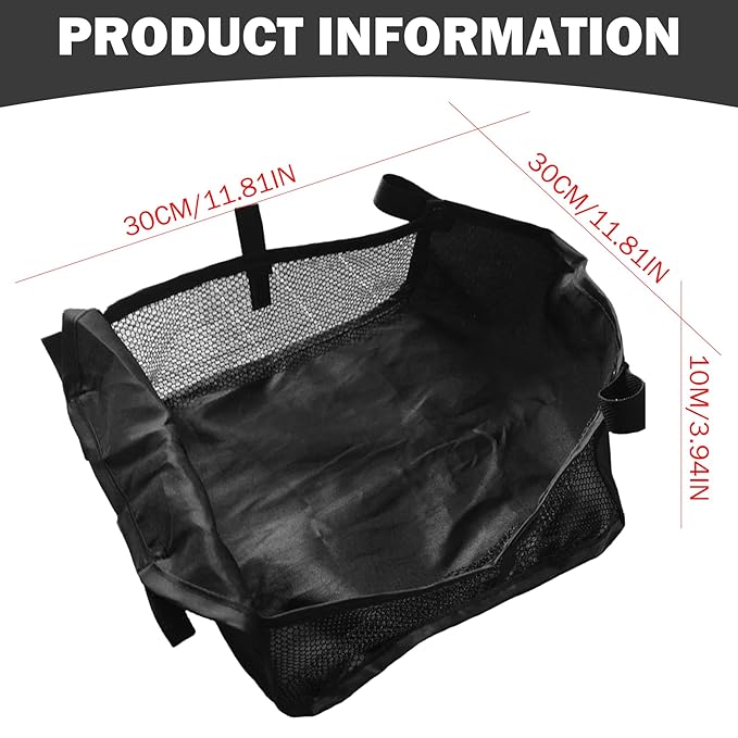 Stroller Organizer, Oxford Cloth Shopping Stroller Storage Net Bag Under Bottom Basket Organizer for Carrying Diaper Toys and Snacks Storage