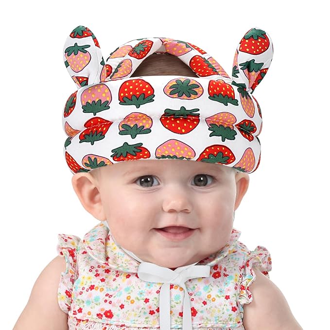 Accmor Baby Helmet Breathable Baby Head Protector for Crawling Walking Running, Lightweight Infant Safety Head Guard Cap Adjustable Toddler Head Protection with Soft Cushion for 6-24 Months Girls