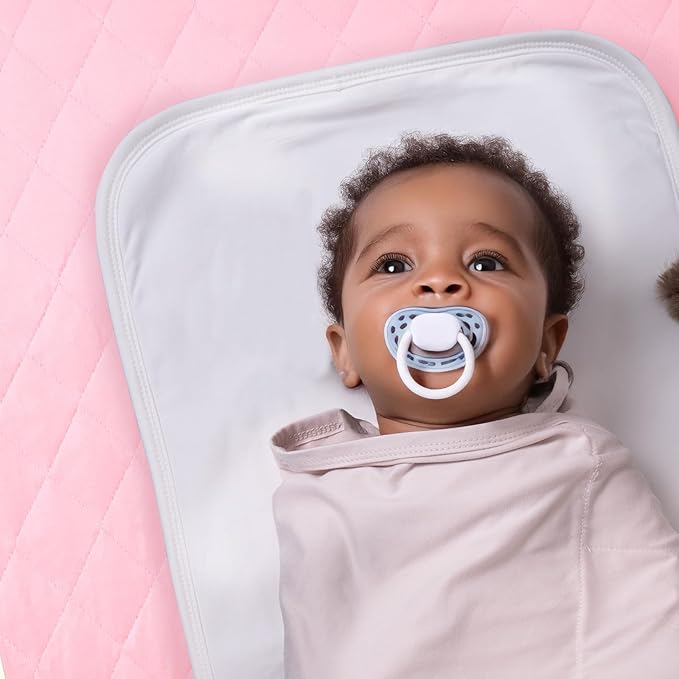 Quilted Crib Mattress Protector (2-Pack), Waterproof Toddler Mattress Pad Cover, Fits Standard Baby Crib Mattress 52x28''