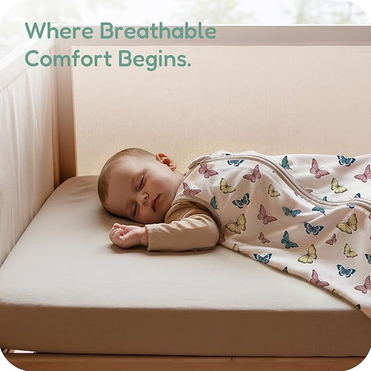 Baby Sleep Sack, 1.0 TOG Cozy Wearable Blanket, Soft Sleeping Bag with Zipper, Toddler Sleep Sack 0-3-6-12-24-3T