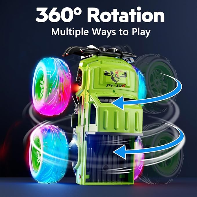Monster Trucks Toys for Toddlers Boys: Light-up Wheels for Kids Age 2-4 Years Old,Toy Car for Kid Ages 3-5,Boy Cars to 3-6,Toy Truck for Toddler 1-3,Jam Birthday Gift for Children 1-3