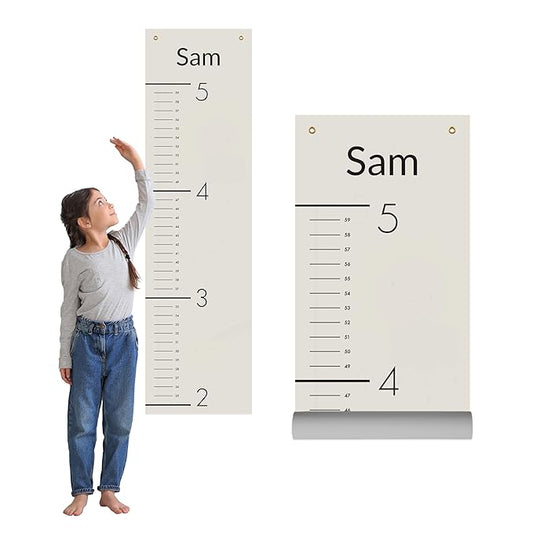 Prints Next Day – Custom Kids Ruler Growth Chart 12" x 43.5" – Personalized with Name and Color – Height Chart for Wall – Baby & Toddler Room Decor – Birthday– PVC-Free – Printed in USA