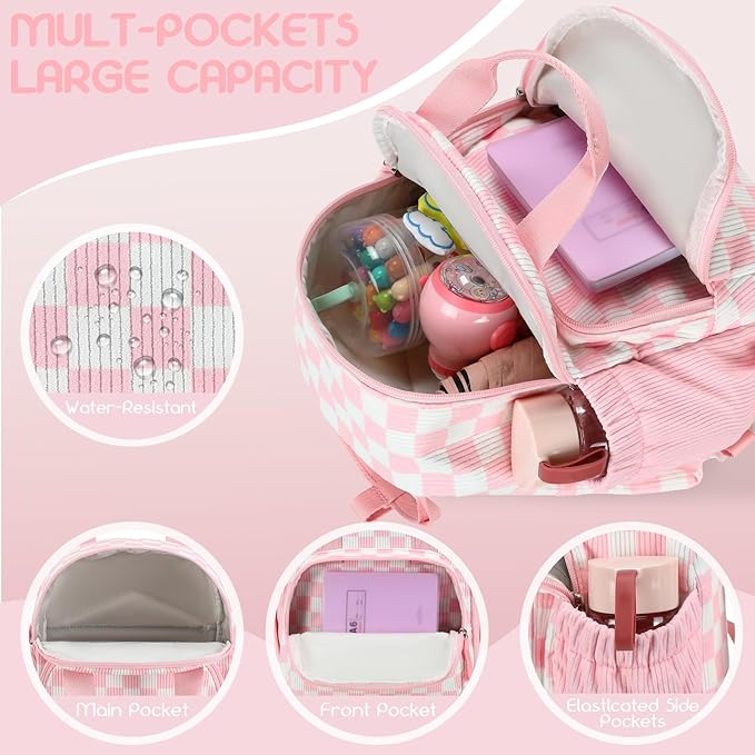 Bluboon Toddler Backpack for Girls Boys 2-4 Cute 12" Preschool Kindergarten Backpacks Kids Daycare Bags School Travel