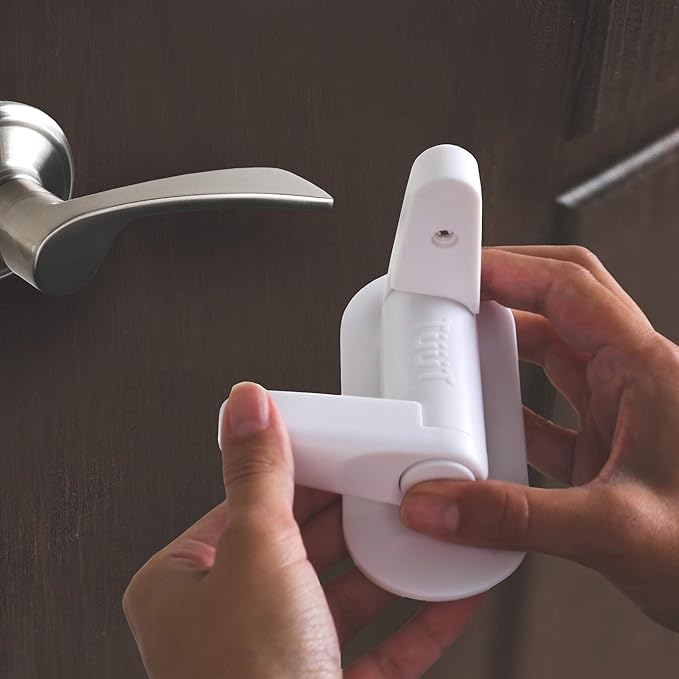 Door Lever Lock Child Proof Doors & Handles, Adhesives - Child Safety by Tuut (6 Pack)