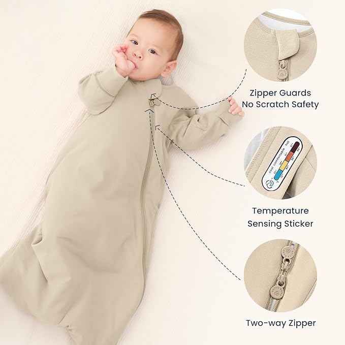 Unisex Sleeping Bag for Babies and Toddlers 3.5 Tog Sleep Sack, Baby Sleep Sack, One piece with sleeves, Gifts for Baby