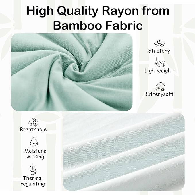 Supersoft Rayon Made from Bamboo Sleep Sack 24-36 Months 0.5 Tog Lightweight Toddler Sleep Sack 2t Baby Wearable Blanket 3t with 2-Way Zipper Summer Unisex Sleeping Bag for Babies - Green