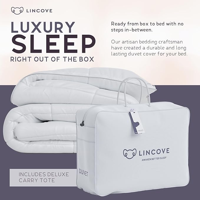 Down Alternative Comforter – Corner Loops in Each Corner, 400 Thread Count 100% Cotton Sateen Shell, Soft and Plush Feel, Full Size: 78”x90”