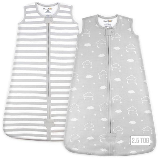 Mama Cheetah Baby Sleep Sack 2.5 TOG, Organic Cotton Baby Wearable Blanket with Two-Way Zipper, Swaddle Transition Baby Sleeping Bag for Newborn Infant Toddler Boy Girl, 6-12 Months