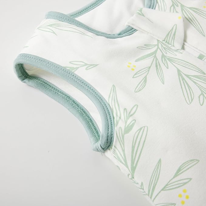 Duomiaomiao 2 Pack Baby Sleep Sack 95% Rayon Made from Bamboo, 5% Spandex, 2.5 TOG Baby Wearable Blanket 0-6 Months, Premium Soft Winter Toddler Sleep Sack, 2-Way Zipper Sleeping Bag for Unisex Babies